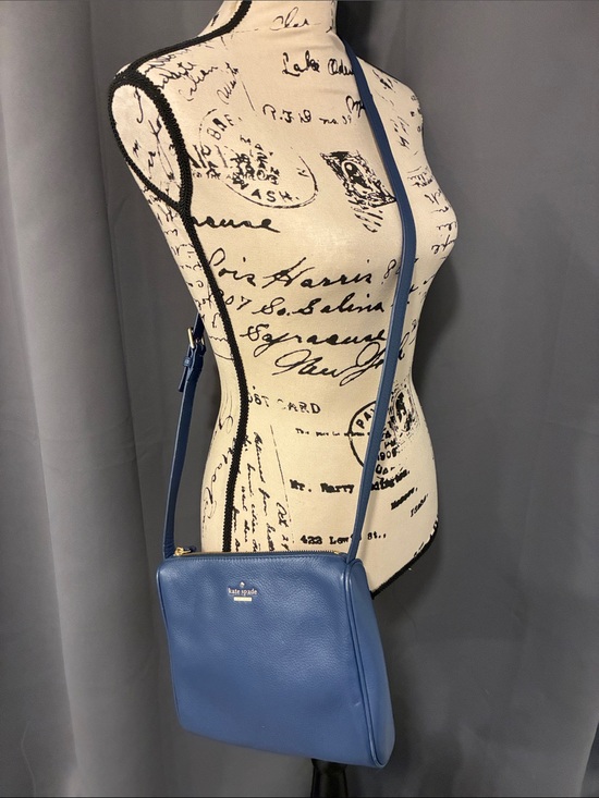 kate spade Handbags - kate spade blue leather crossbody purse